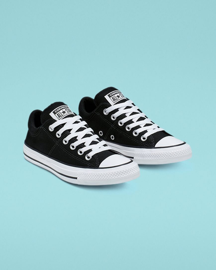 Tenisi Dama Converse Chuck Taylor All Star Madison Negrii Albi Negrii | RO NQWPK061